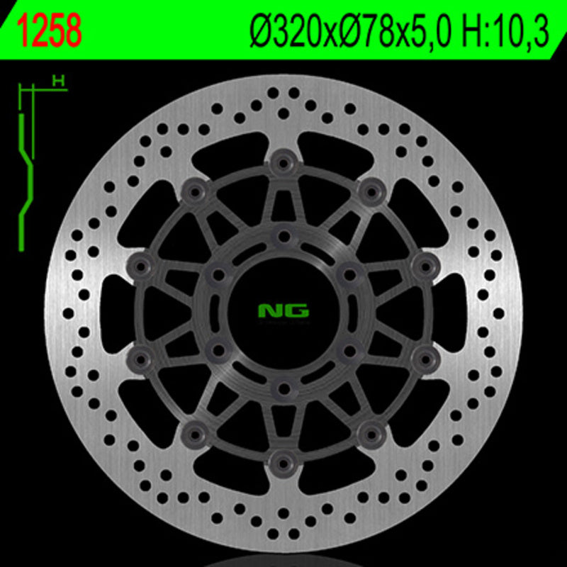 Ng brzdový disk kolo 1258