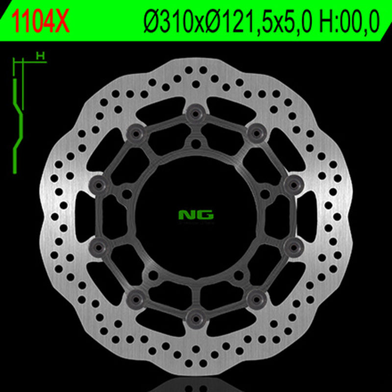 NG BRAKE DISC WAVE 1104X