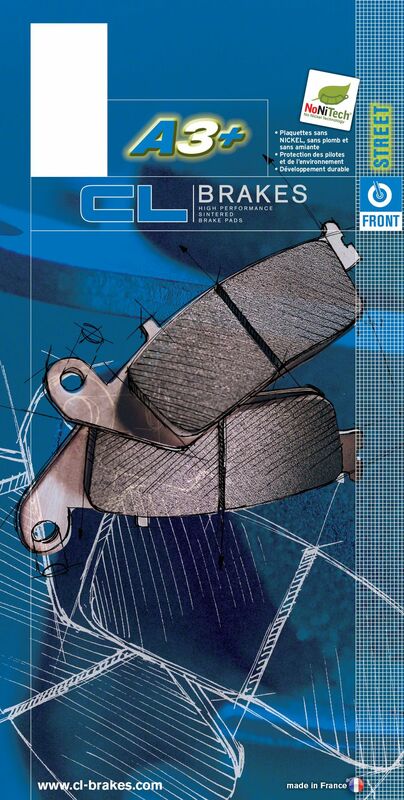 CL BRAKES Uliczne sinterované kovové brzdové doštičky - 1033A3+ 1033A3+ 