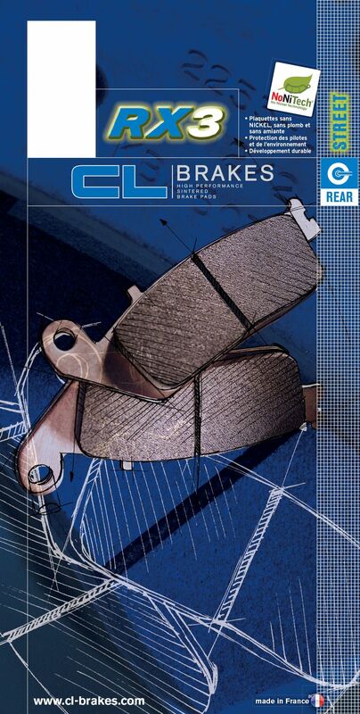 CL BRAKES Ulice sintered kovové brzdové doštičky - 2353RX3 2353RX3 