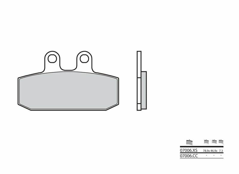 BREMBO Scooter Carbon Ceramic Brake pads - 07006 07006