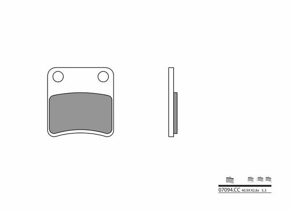 Brembo Scooter Carbon Ceramic Brzdí vankúšiky - 07092CC 07092