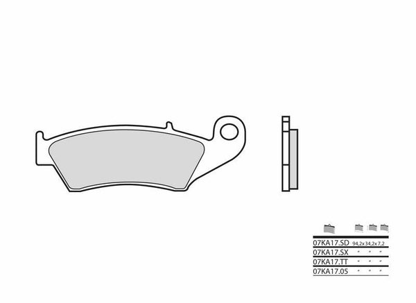 BREMBO Off-Road Sintered Metal Brake pads - 07KA17SX 07KA17SX 