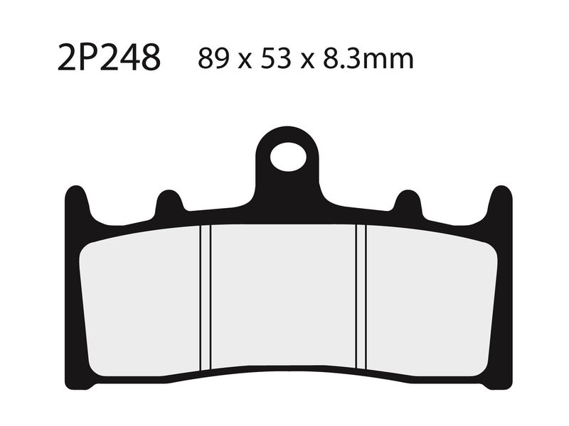 NISSIN Ulice /Terén Sinterované kovové brzdové doštičky - 2P-248ST 2P-248ST 