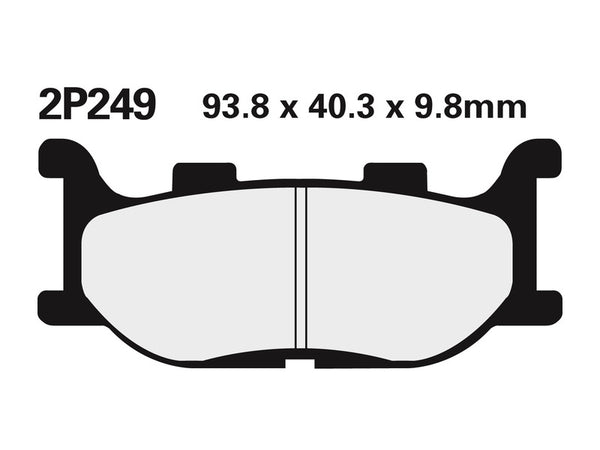 Nissin Street /Off-Road Sintered Metal Brake Pads-2p-249st 2p-249st