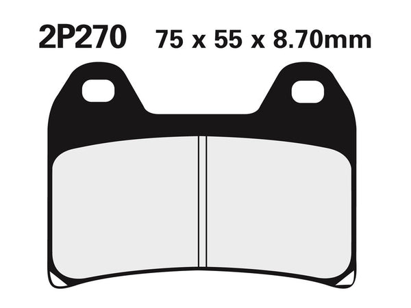 NISSIN Street / Off-Road Sintered Metal Brake pads - 2P-270ST 2P-270ST 