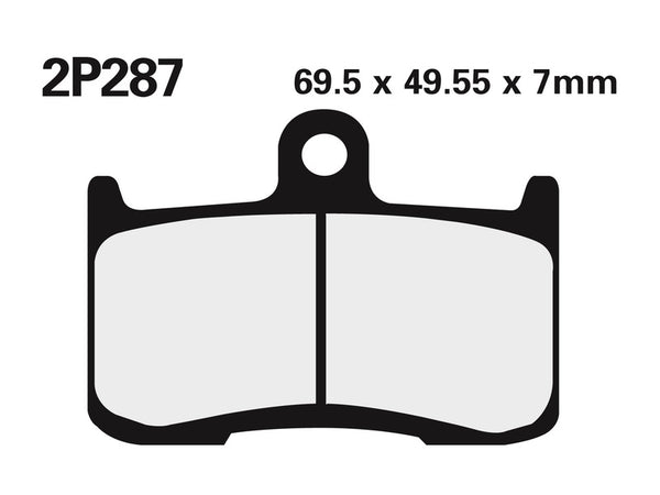 NISSIN Street / Off-Road Sintered Metal Brake pads - 2P-287ST 2P-287ST 