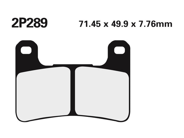 Nissin Street /Off-Road Sintered Metal Brake Pads-2p-289st 2p-289st