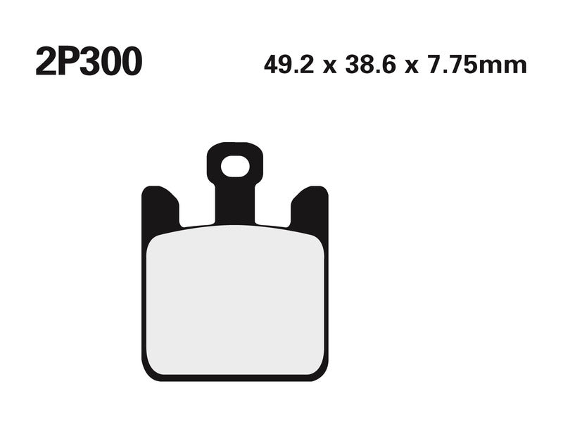 NISSIN Street /Off-Road Sintered Metal Brake pads - 2P-300ST 2P-300ST