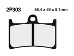 NISSIN Street / Off-Road Sintered Metal Brake pads - 2P-303ST 2P-303ST 