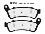 NISSIN Street /Off-Road sintered kovové brzdové doštičky - 2P-308ST 2P-308ST 