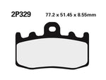 NISSIN Street /Off-Road Sintered Metal Brake pads - 2P-329ST 2P-329ST