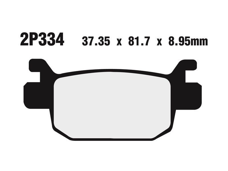 NISSIN Ulicné /Terénne sinterované kovové brzdové doštičky - 2P-334ST 2P-334ST 