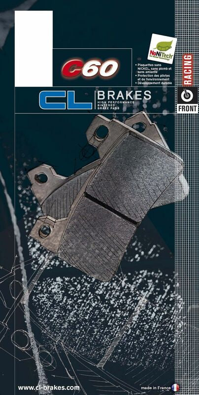 CL BRAKES závodné sinterované kovové brzdové doštičky - 1134C60 1134C60 