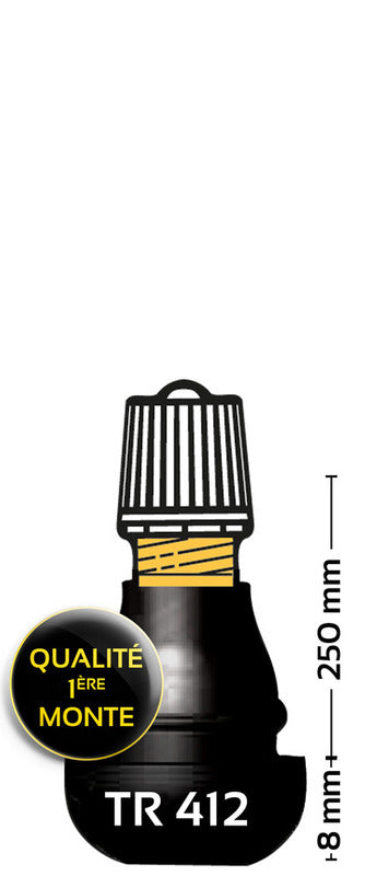 BIHR TR412 gumový ventil pneumatiky - balenie 1001014