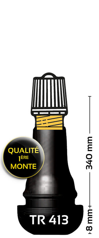 BIHR TR413 gumový ventil pneumatiky - balenie 1002014