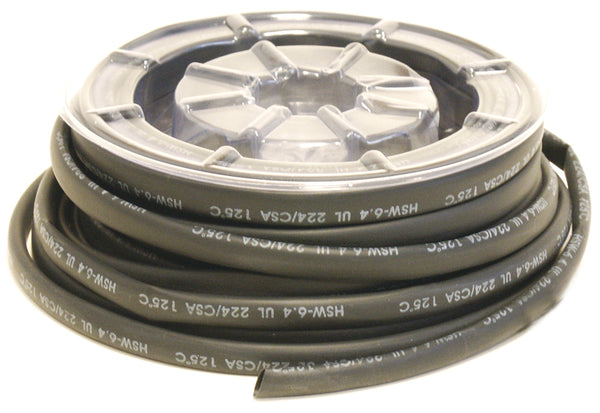 Bihr roll with shrink tube black Ø3.2 mm - 15 meters - A0016421