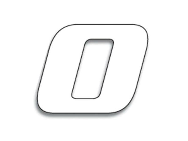 Číslo pretekov Blackbird 0 20x25cm White 5049/10/0