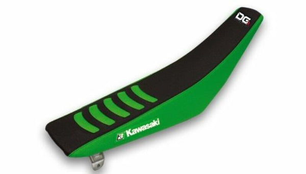 Blackbird Double Grip 3 Saddle Cover - Black/Green - Kawasaki KX250F/KX450F 1430H