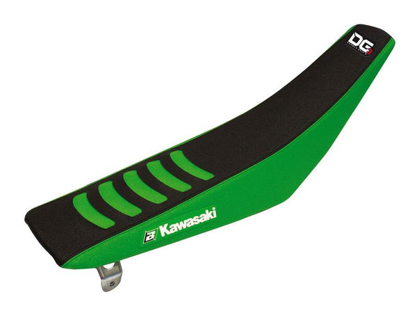 Blackbird Double Grip 3 Saddle Cover - Green/Black - Kawasaki KX250F/450F 1431H