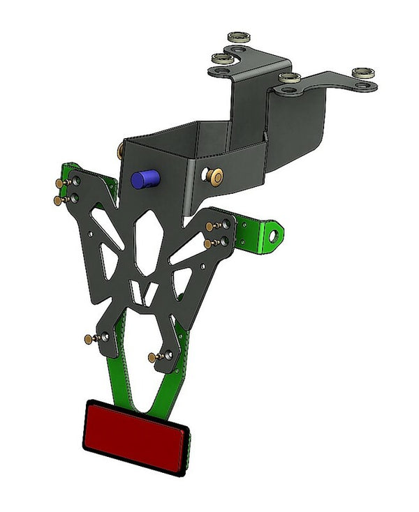 V diely držiak poznávacej značky Black Suzuki GSR750 C8-SPS002
