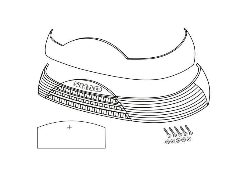 Shad SH46 REFFERTORY RED D1B465CAR