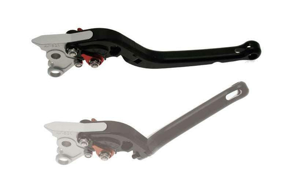 Bihr ľavý skladací životy eloxované hliník BlackA32-4005C-Black-Fold