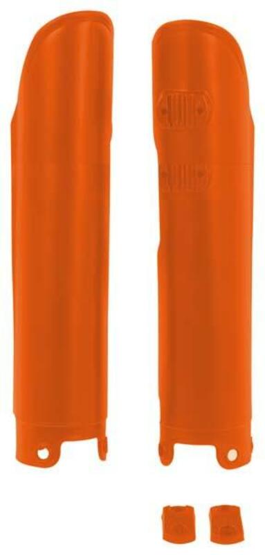 RaceTech Fork Guards - Orange R -Psktar0000