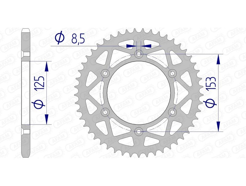 AFAM ALUMINUM ULTRA -LIGHT REAR SPROPET 11212 - 520