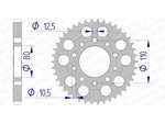 AFAM ALUMINUM ULTRA -LIGHT REAR SPROPET 11605 - 530