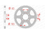 AFAM Steel Standard Rear Sprock 14100 - 420