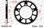 AFAM Steel Standard Bakdrev 164600 - 525 i svart stål med 44 tänder. Passar BMW motorcyklar som F 750 GS, F 850 GS och S 1000 RR.