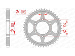 Afam steel standard rear spoken 16604 - 530