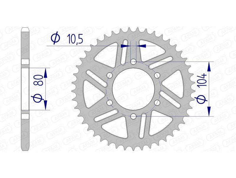 AFAM aluminum rear spoken 17606520