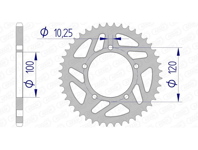 AFAM aluminum rear spoken 36801 - 520