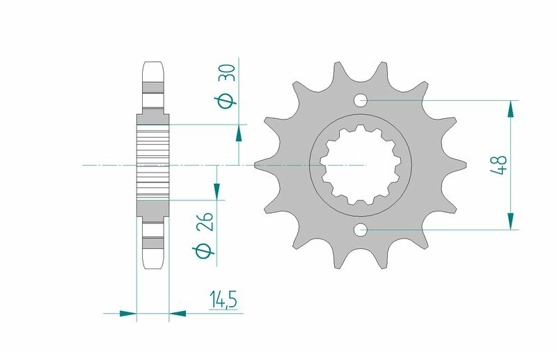 AFAM Steel Standard Front Sprock 20602 - 530