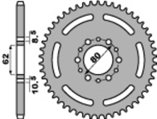 PBR štandardná oceľová zadná chrbát 845 - 520 845 40 f