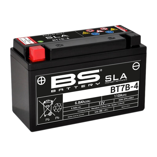BS Battery SLA Battery Maintenance-Free Factory Activated - BT7B-4 