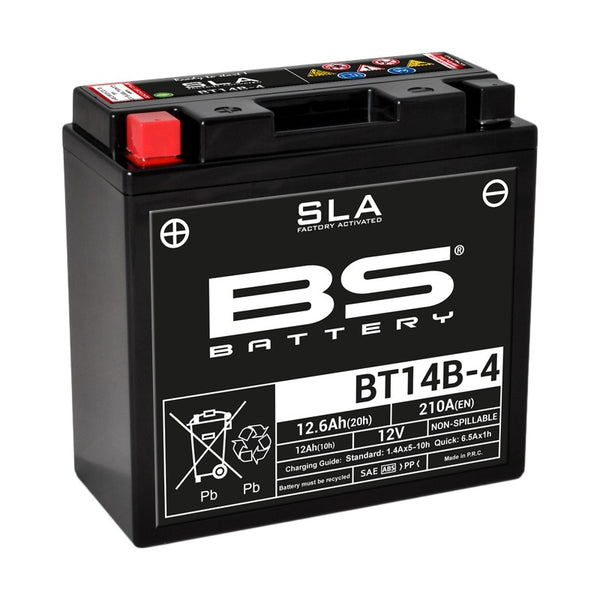 BS Battery SLA Battery Maintenance-Free Factory Activated - BT14B-4 