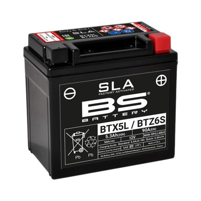 BS batéria SLA Battery Free Továreň Aktivovaná továreň - BTX5L / BTZ6S