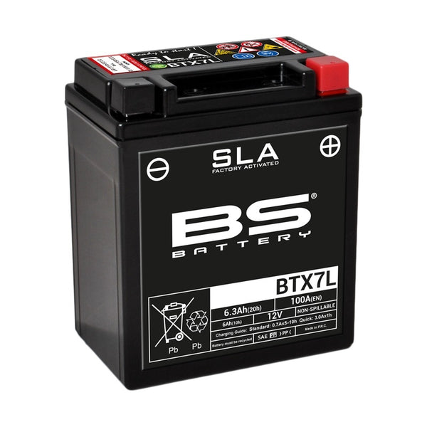 BS Battery SLA Battery Maintenance-Free Factory Activated - BTX7L 