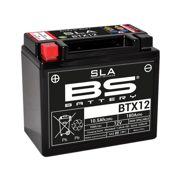 BS Battery SLA Maintenance-Free Factory Activated Battery - BTX12 