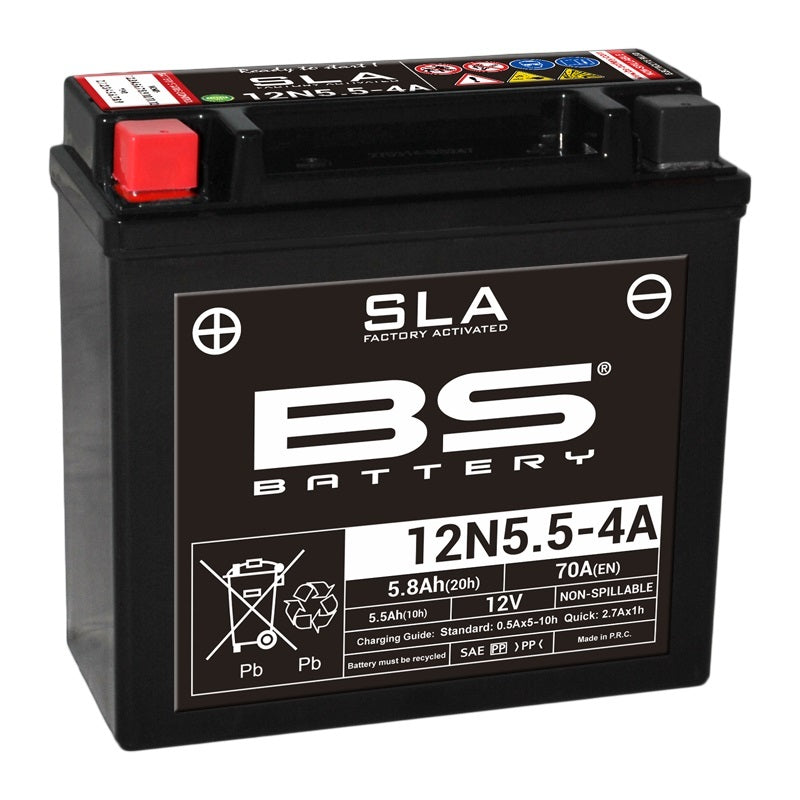 BS batéria SLA Battery Free Továreň Aktivovaná továreň - 12n5.5-4a/4b