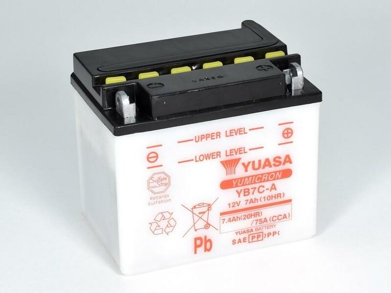 Yuasa Battery Conventional Without Acid Pack - YB7C -A