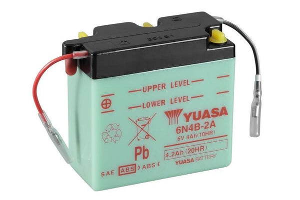 YUASA Conventional Battery without Acid Pack - 6N4B-2A 