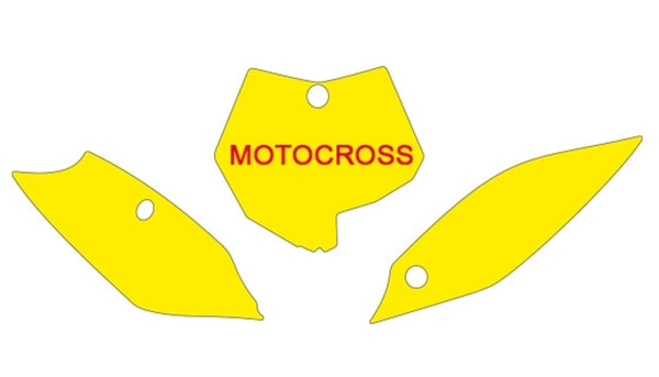 Blackbird Plate Stickers White KTM SX85 3520/000005