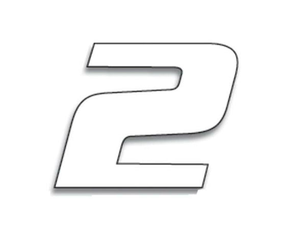 Blackbird Race číslo 2 20x25cm White 5049/10/2