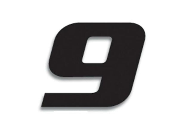 Číslo pretekov Blackbird 9 20x25cm Black 5049/20/9