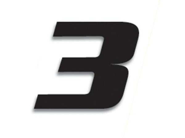 Číslo pretekov Blackbird 3 20x25cm Black 5049/20/3