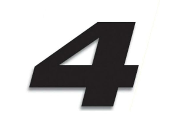 Číslo pretekov Blackbird 4 20x25cm Black 5049/20/4
